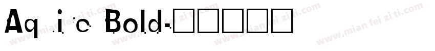 Aquire Bold字体转换